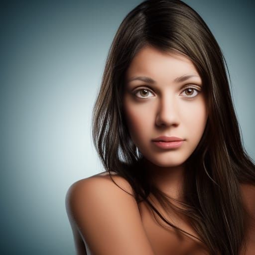 Professional Portrait of Woman with Bokeh Lighting