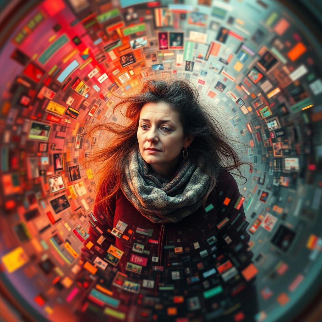 Kaleidoscopic Abstract of Colors and Shapes