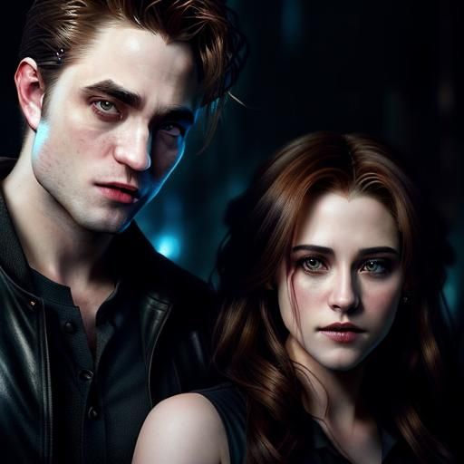 Edward & Bella characters from the movie Twilight