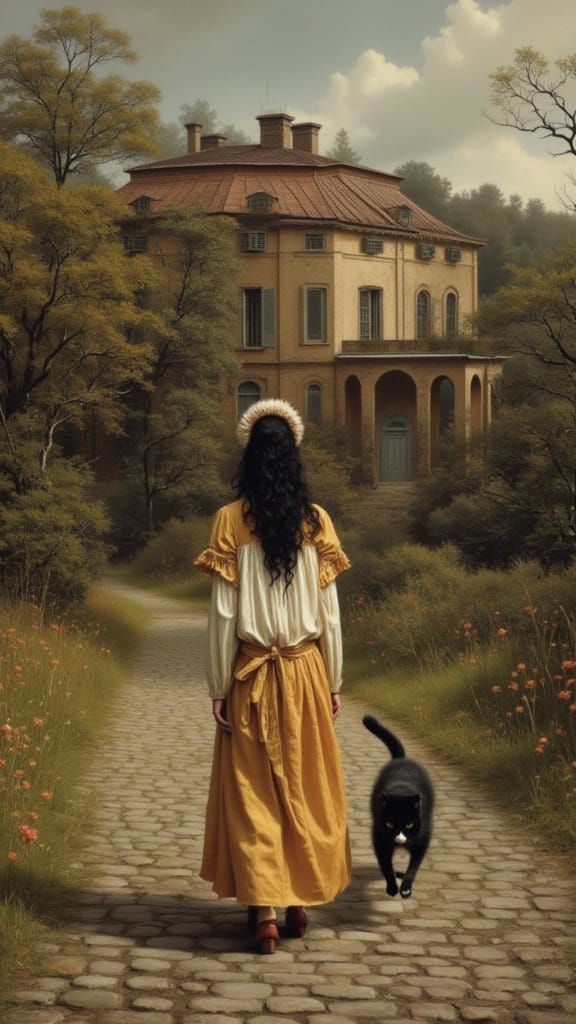 Society Cat in 1846 Boston Mansion