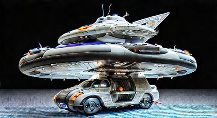 Futuristic Flying Food Truck: Rolls Royce Hybrid
