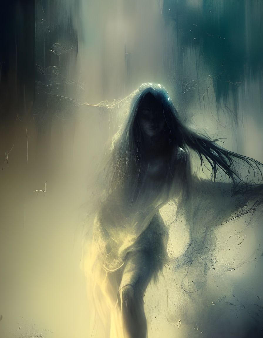 Ethereal Ghost Story in Vibrant Deep Colors