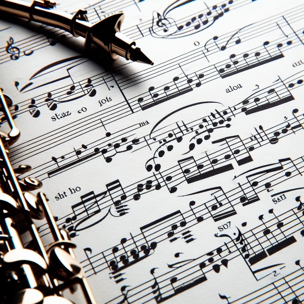 Jazz Saxophone Solo with Figured Bass Notation