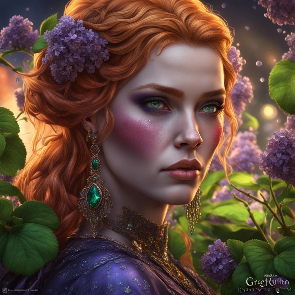 Gothic Woman with Diamonds: Dark Fantasy Art