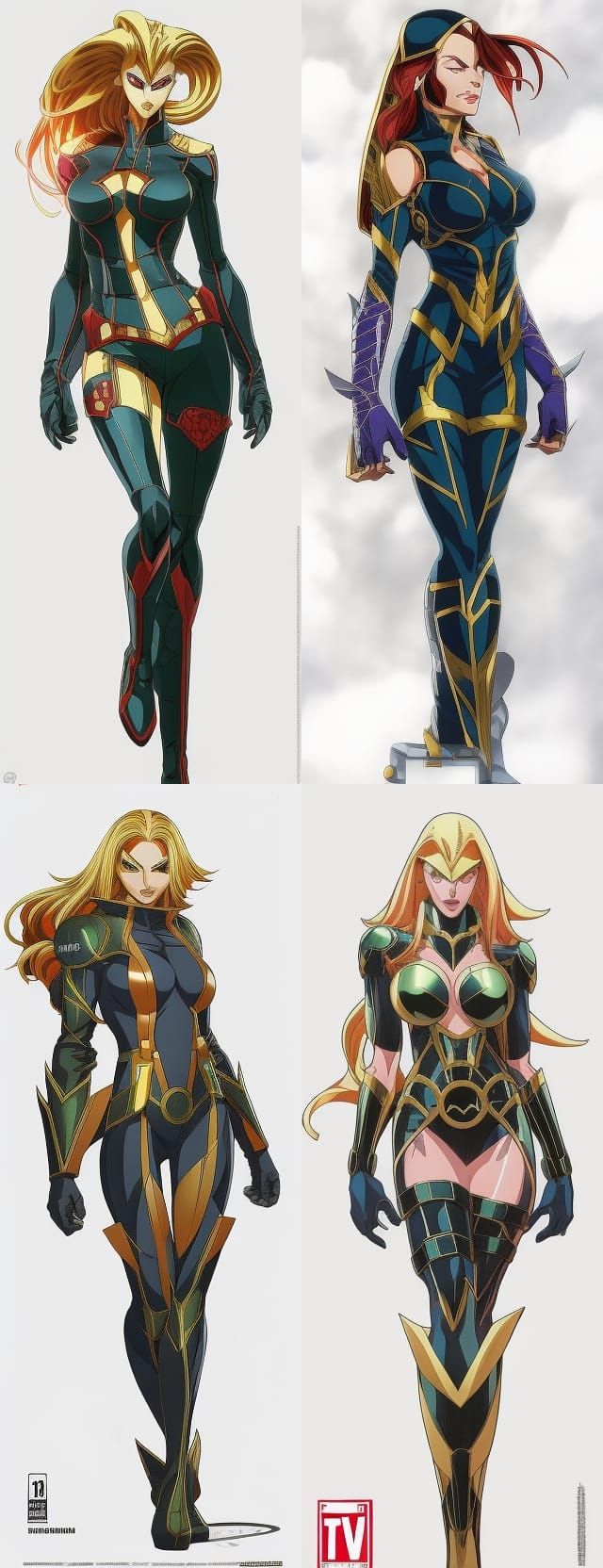 Trish Stratus Tekken-Style Supervillain Cel-Shaded Concept A...