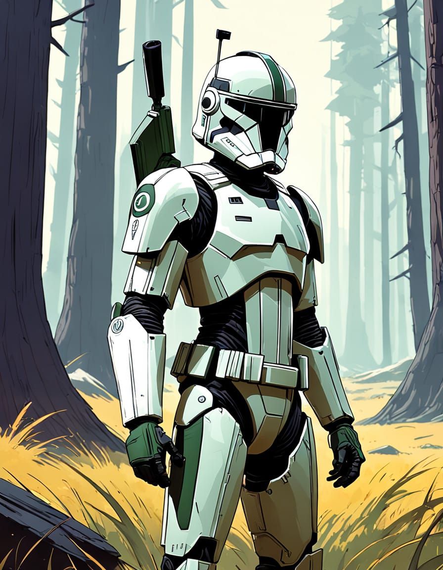 Dark Green Clone Trooper in Stealth Mode