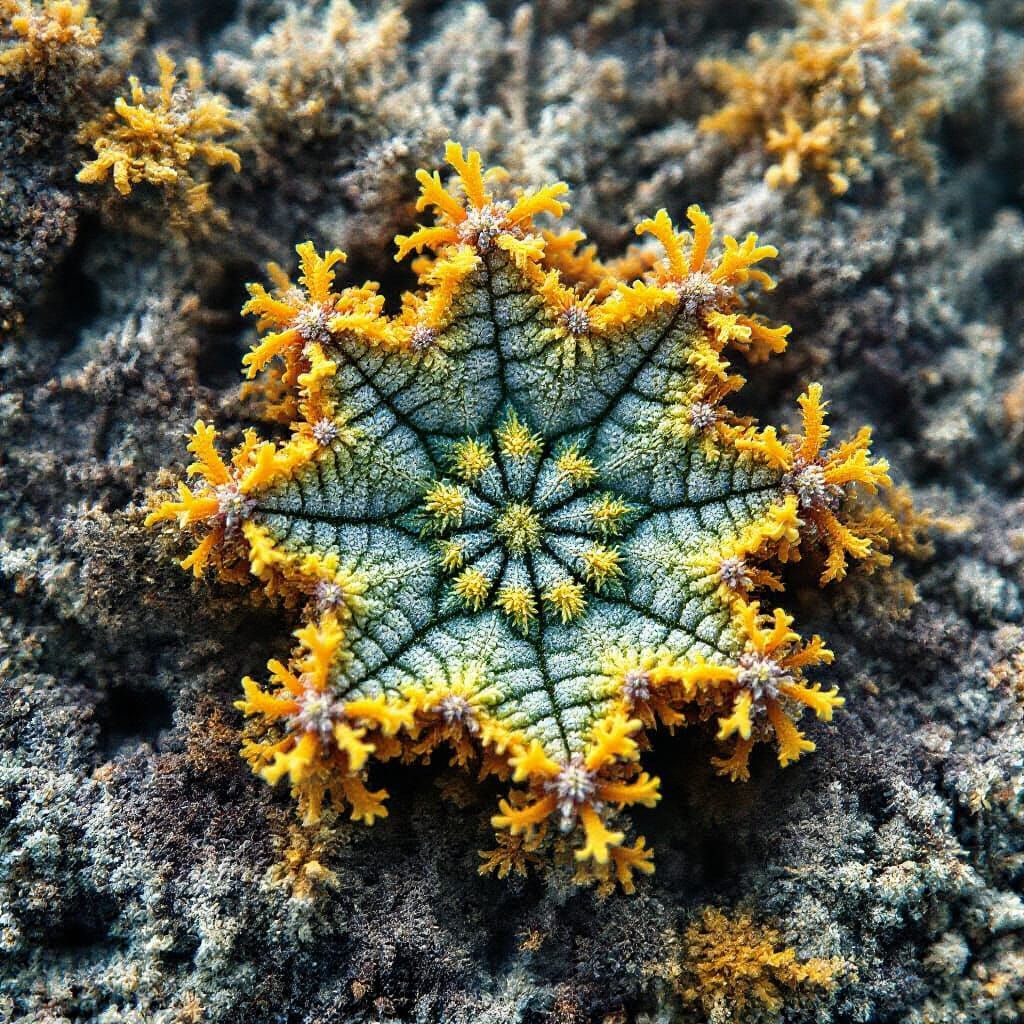 Abstract Fantasy Landscape Macro Bird's-Eye View