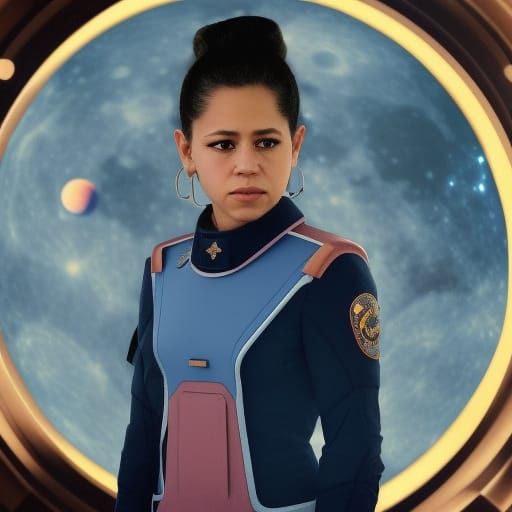 Mayor Itzel Vega of Jupiter's Moon Colonies