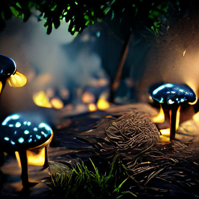 Enchanted Forest: Mushrooms and Fireflies in Unreal Engine