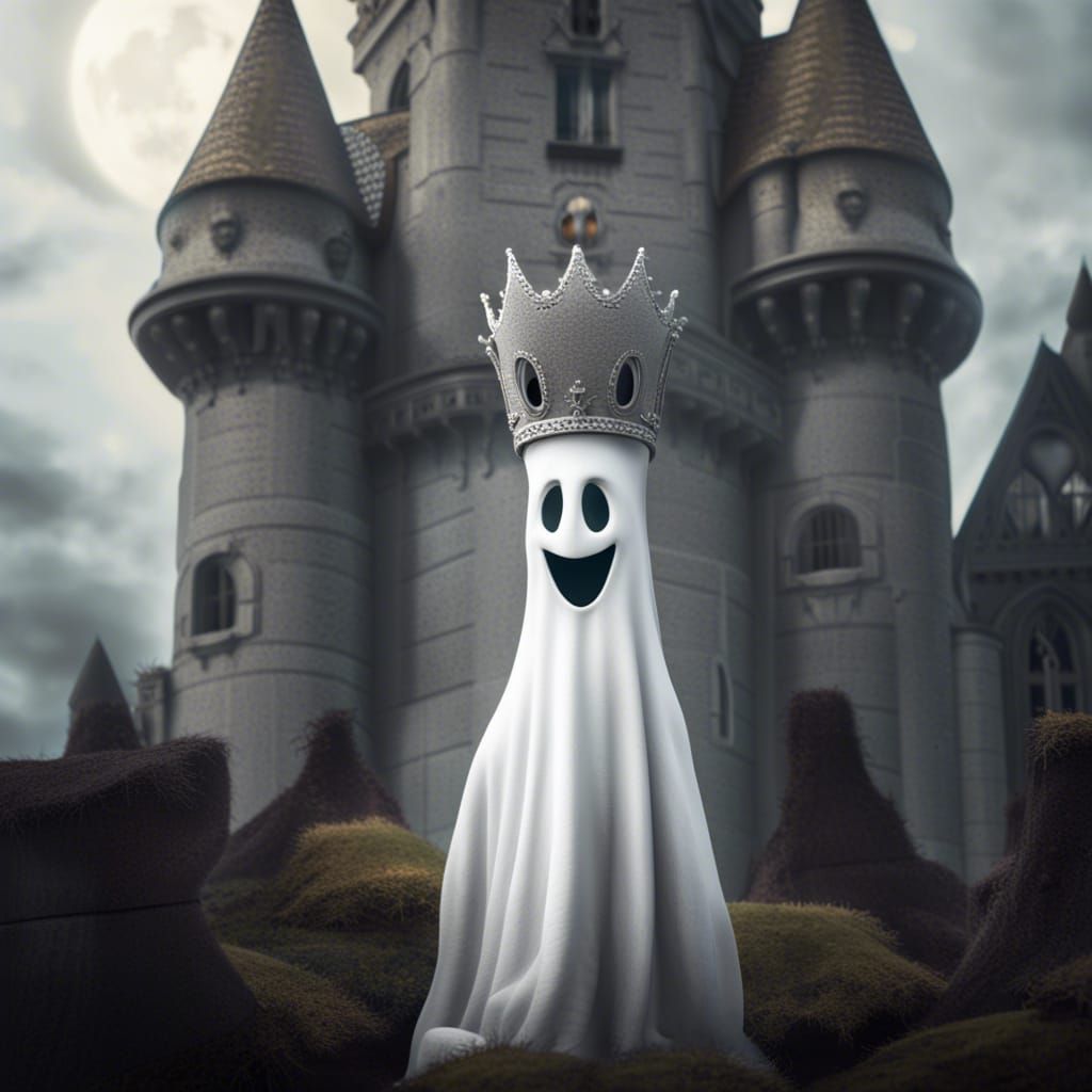 Casper the Ghost King at Haunted Castle