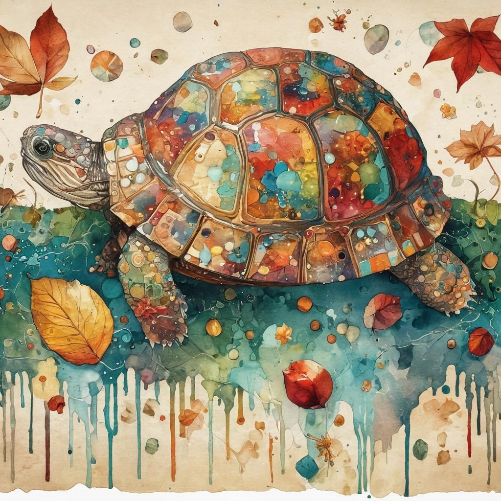 Vibrant Rainbow Luminism Art