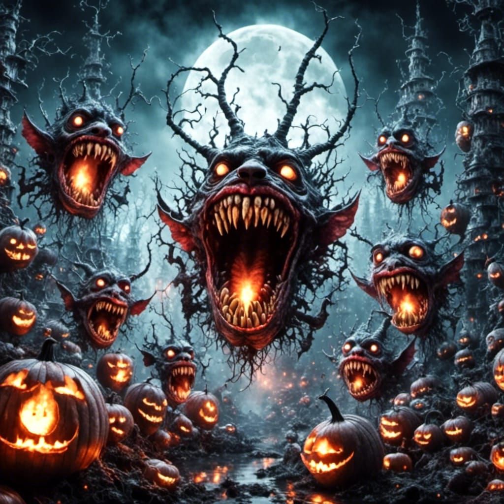 Menacing Pixies with Sharp Teeth and Grins