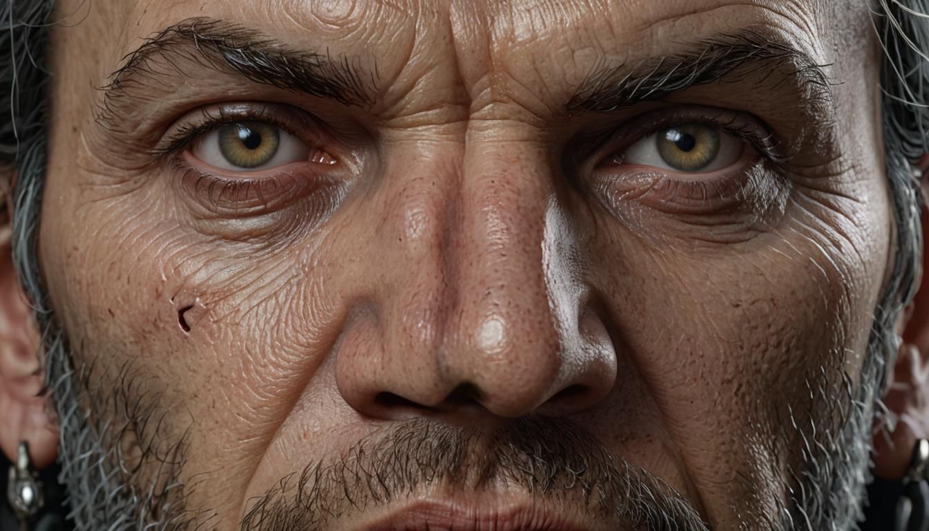 Gothic Woman Portrait in Hyperrealistic 4K Octane Render