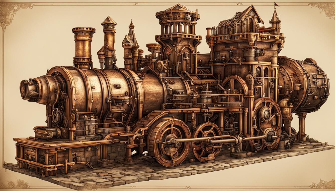Steampunk Castle: Medieval Meets Industrial Fantasy