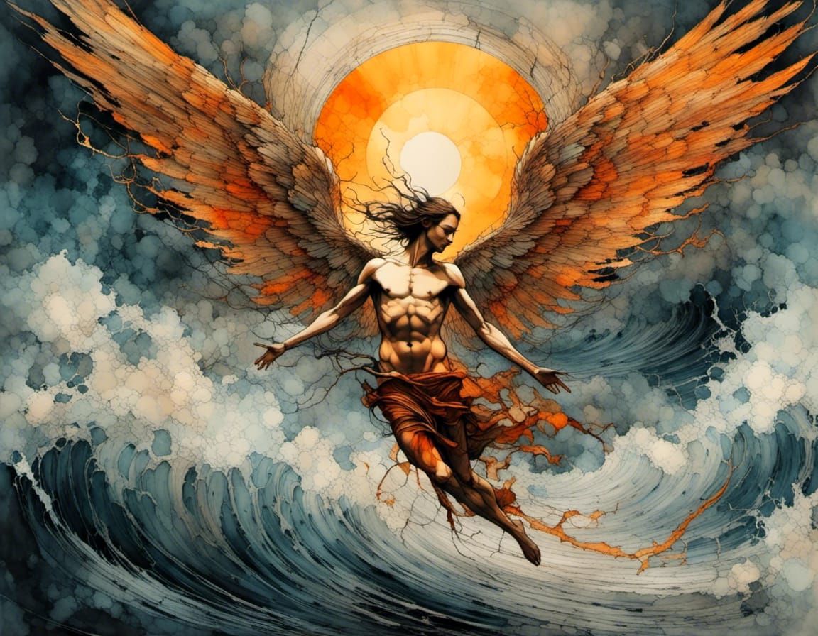 Icarus's Descent: A Mythic Fantasy