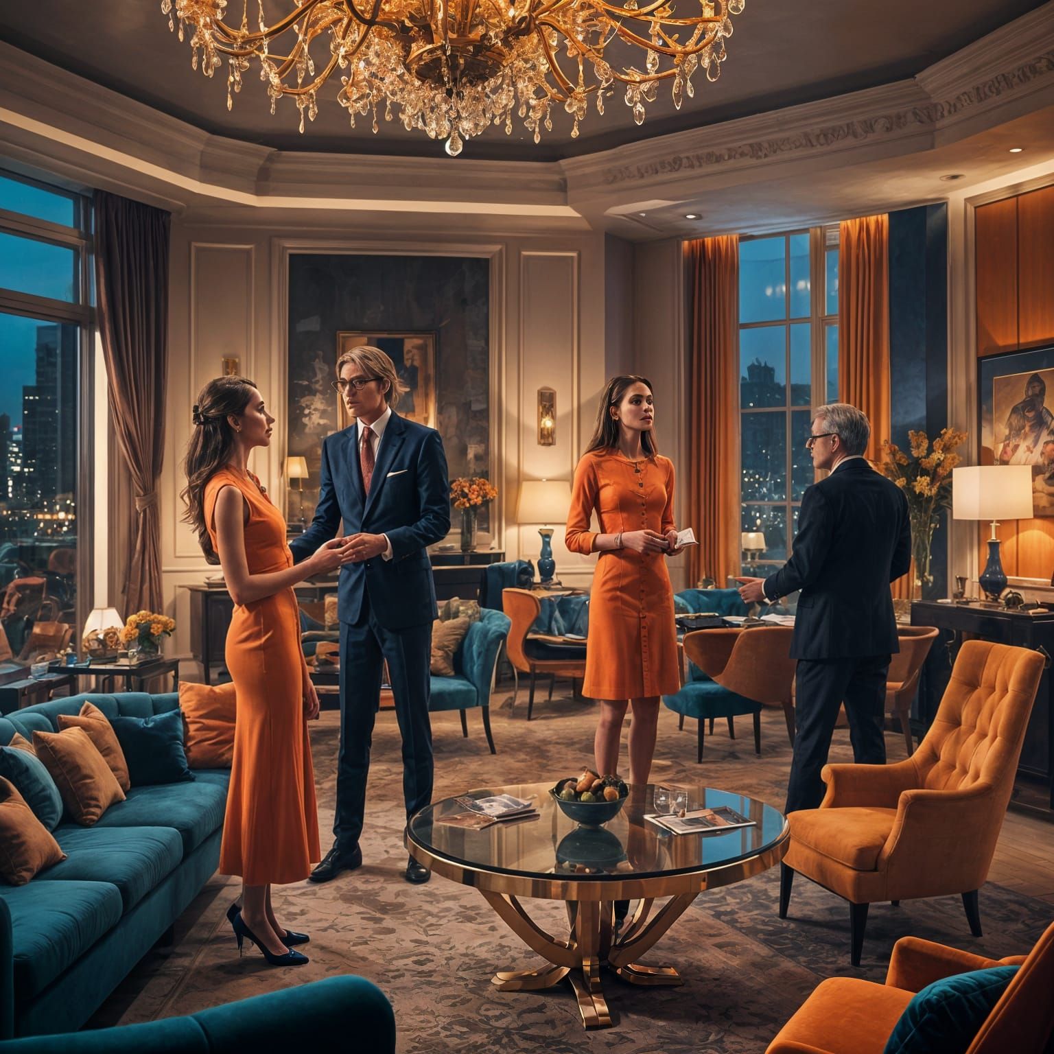 Modern Romeo and Juliet Story as Digital Art