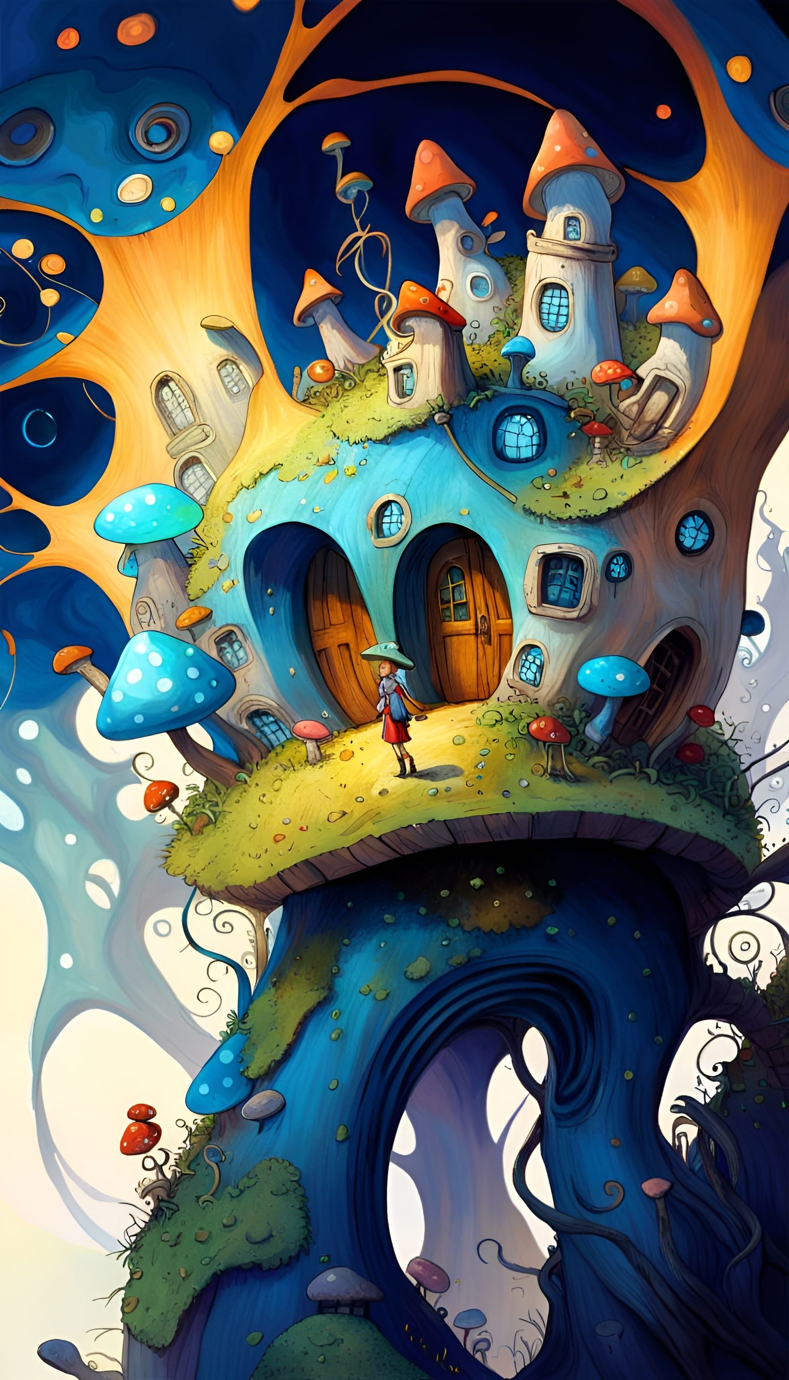 The Higgledy-piggledy Mushroom House ...