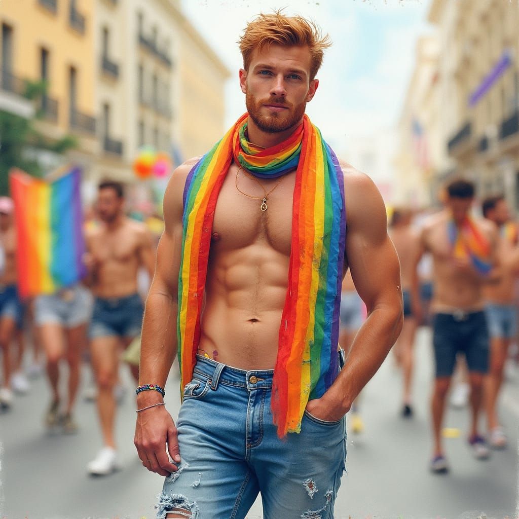 Colourful Confidence: A Parade Portrait