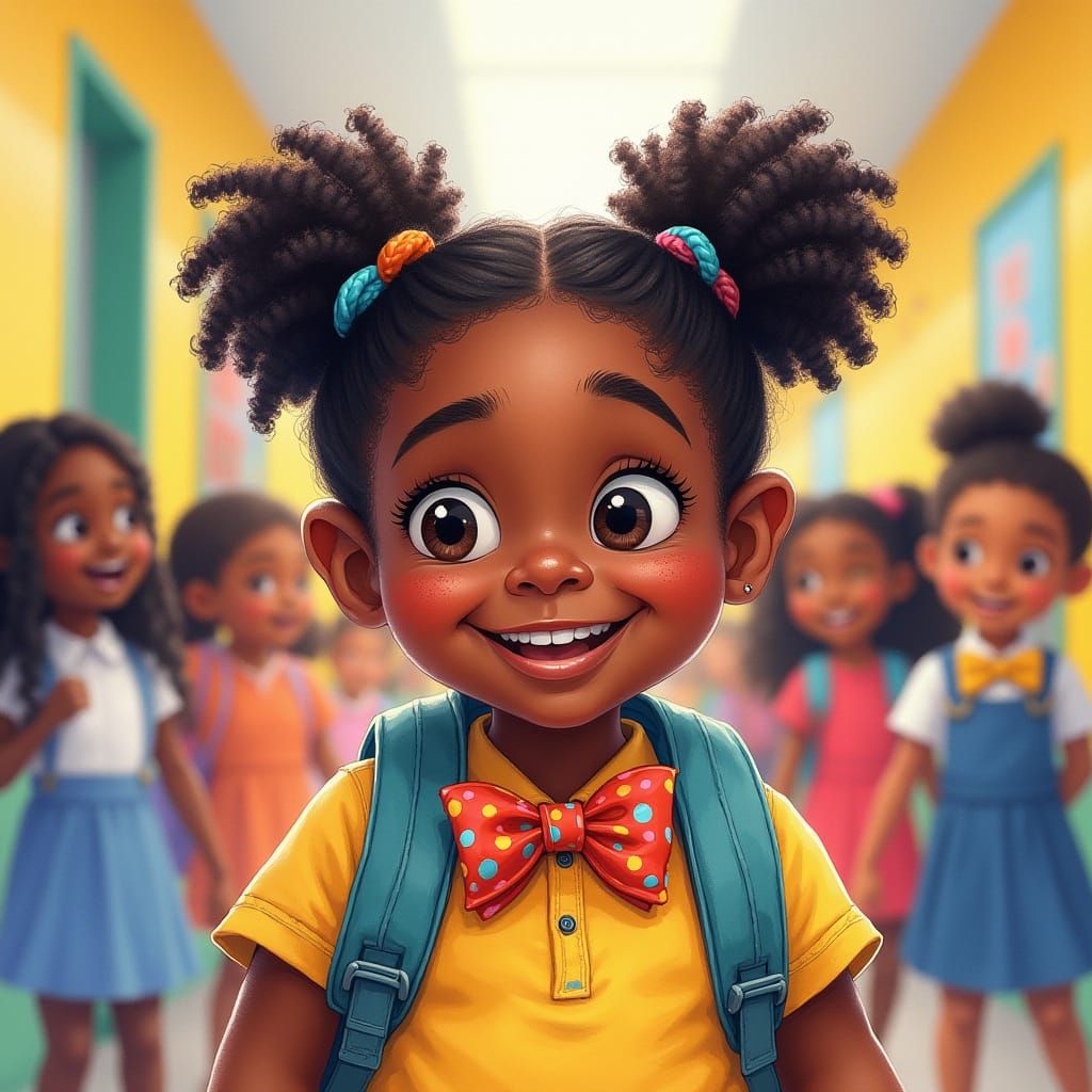 Festive Bow-Tie Day Celebration in Watercolor Style