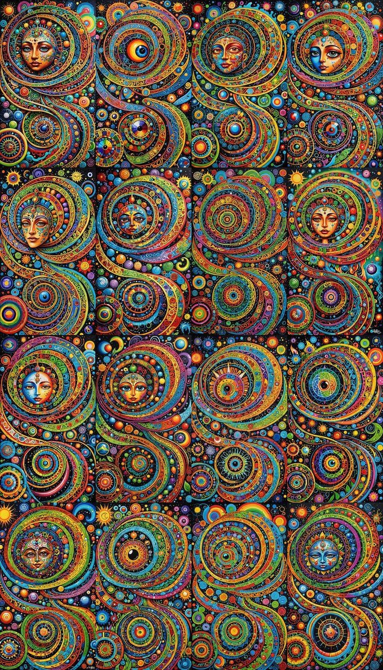 Ethereal Dreamweaver in Vibrant, Ultra-Detailed Fraktyle Sty...