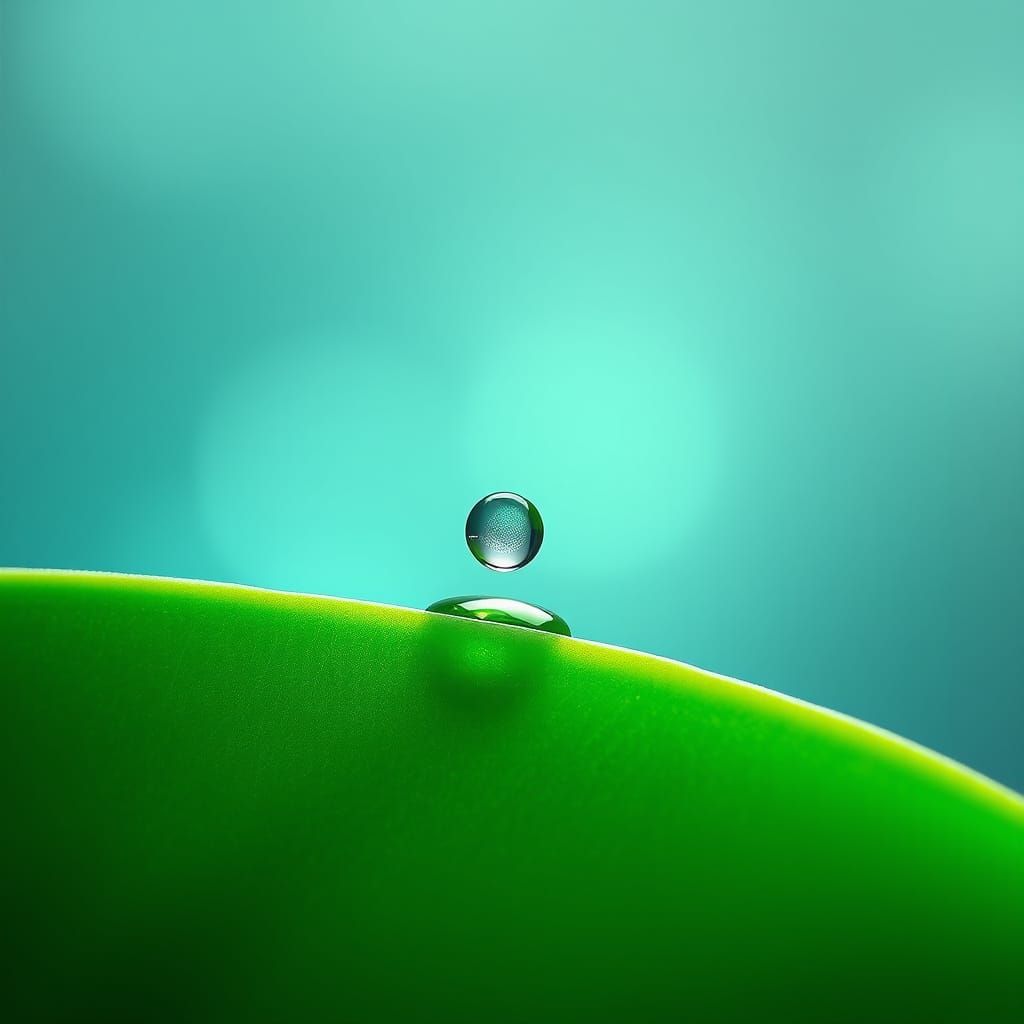 Water Droplet World: A Fantastical Matte Painting