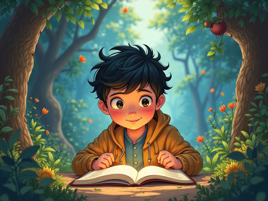 Boy Solan: Whimsical Anime-Inspired Art