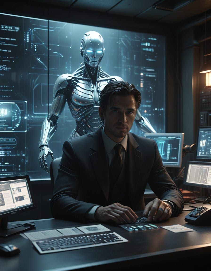 Dystopian AI Sends Final Warning: Digital Art in 8K