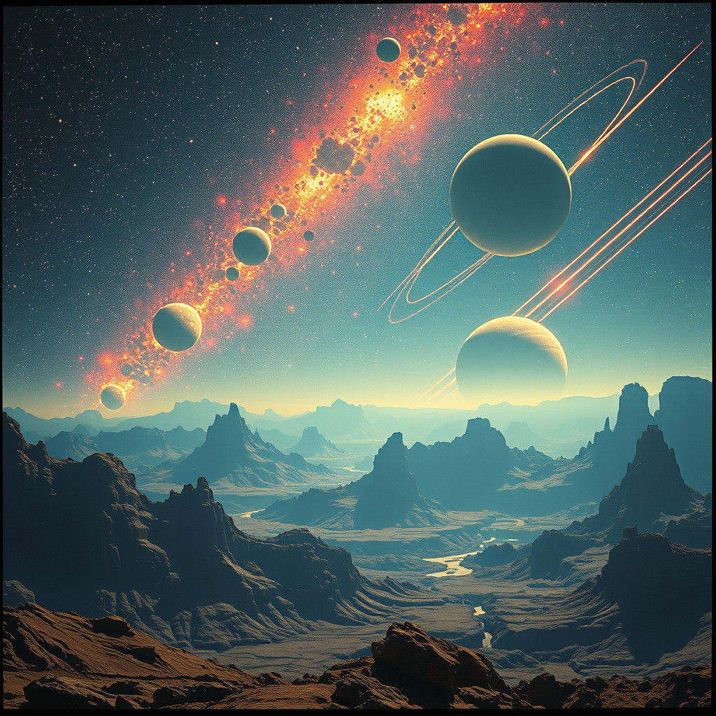 AI Art Evolution in Dramatic Sci-Fi Universe