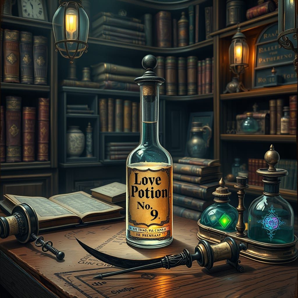 Victorian Apothecary Shop, Love Potion No. 9, Alchemical Eli...