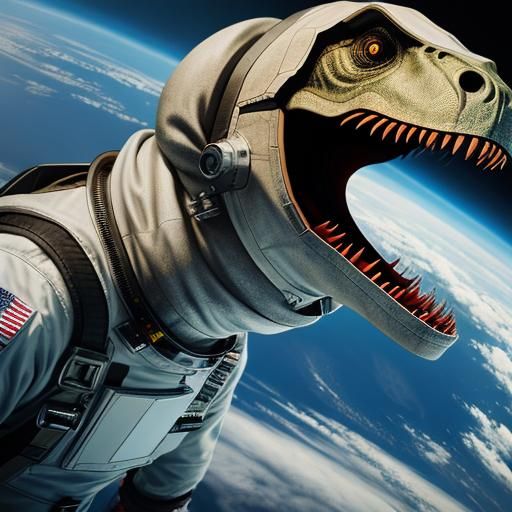 Astronaut Dinosaur
