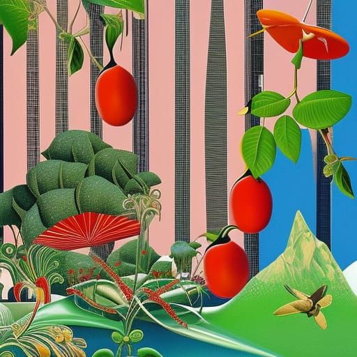 Eiffel Tower at Night as Impressionist Painting