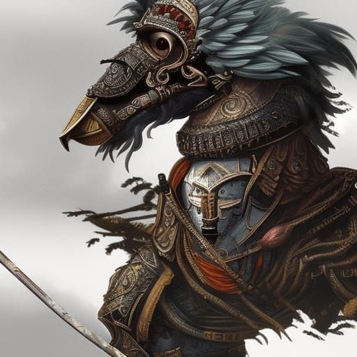 Epic Kenku Knight Digital Painting