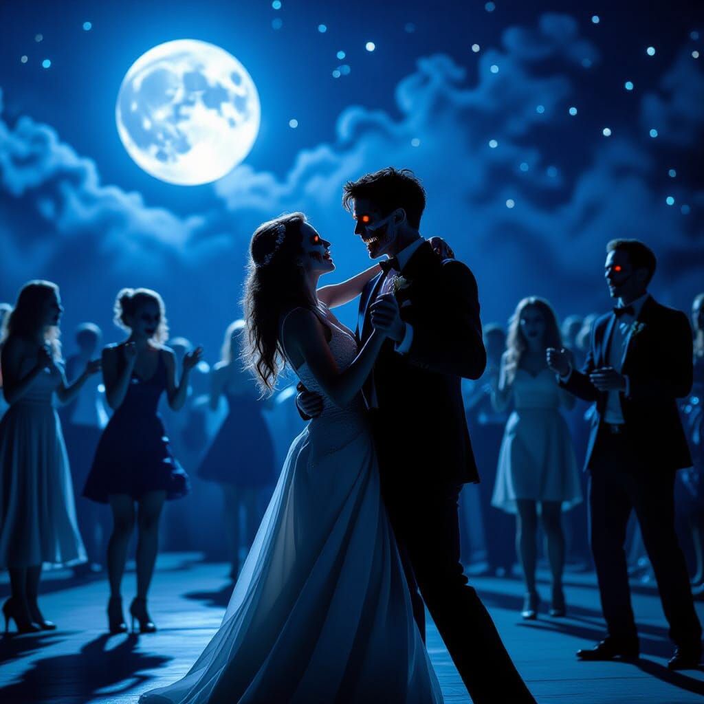Zombie Prom Night: Undead Dance Under Moonlight