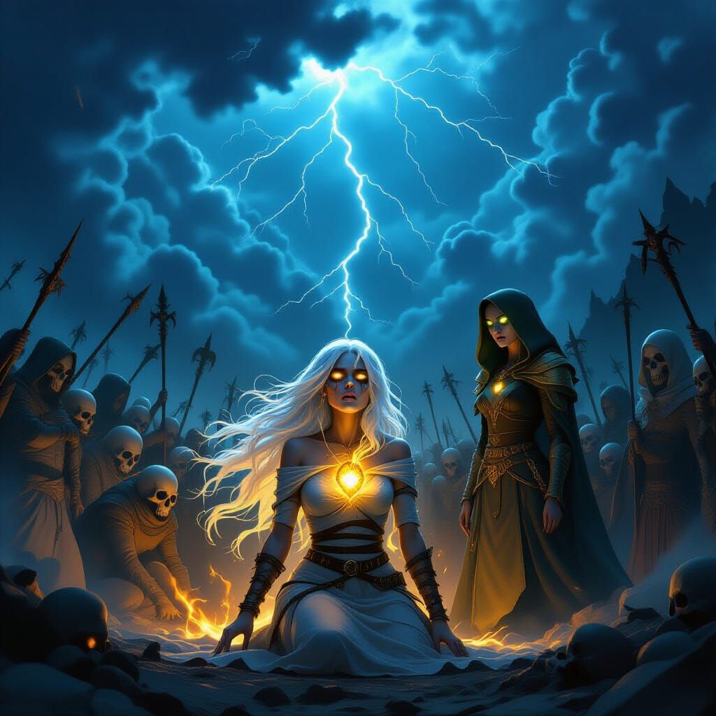 Skull Army Ritual with Captured Seer