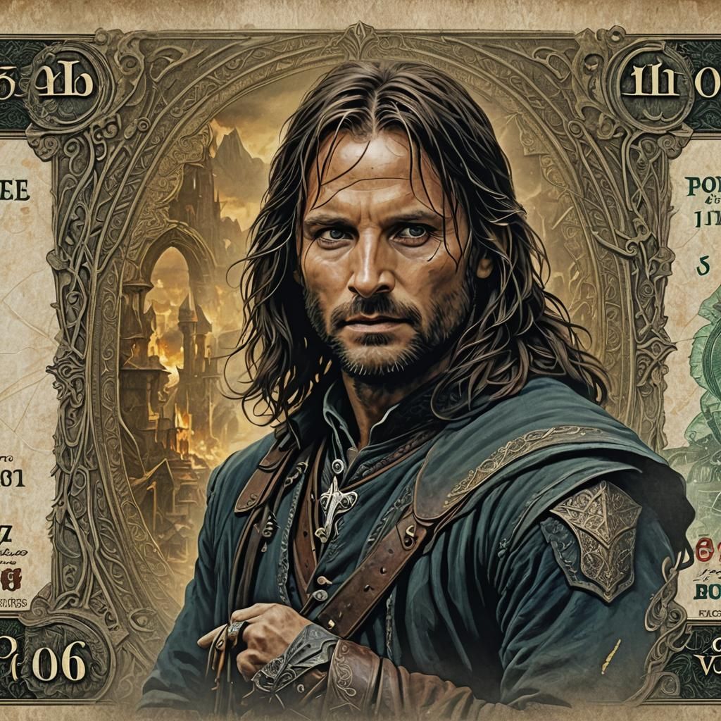 Aragorn Lord of the Rings Movie Poster Art