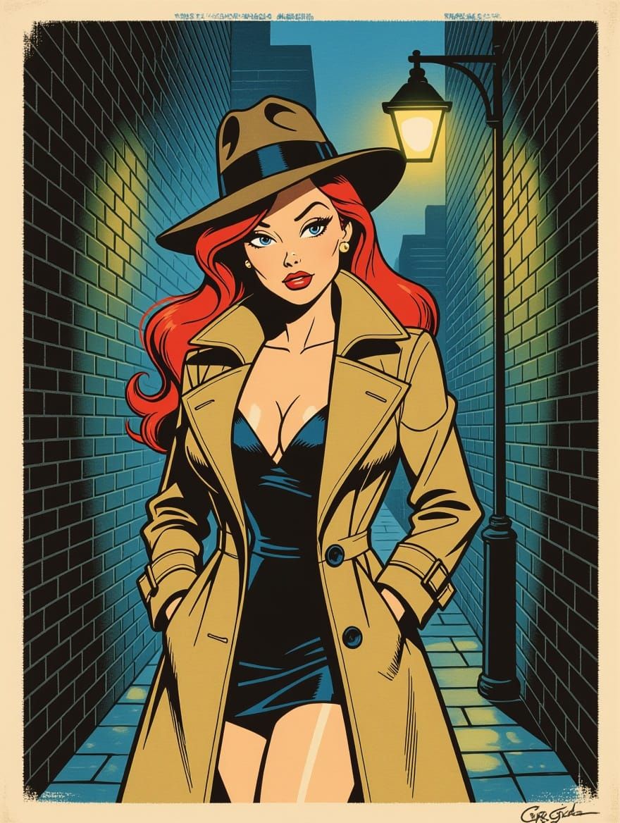 Jessica Rabbit as Film Noir Detective