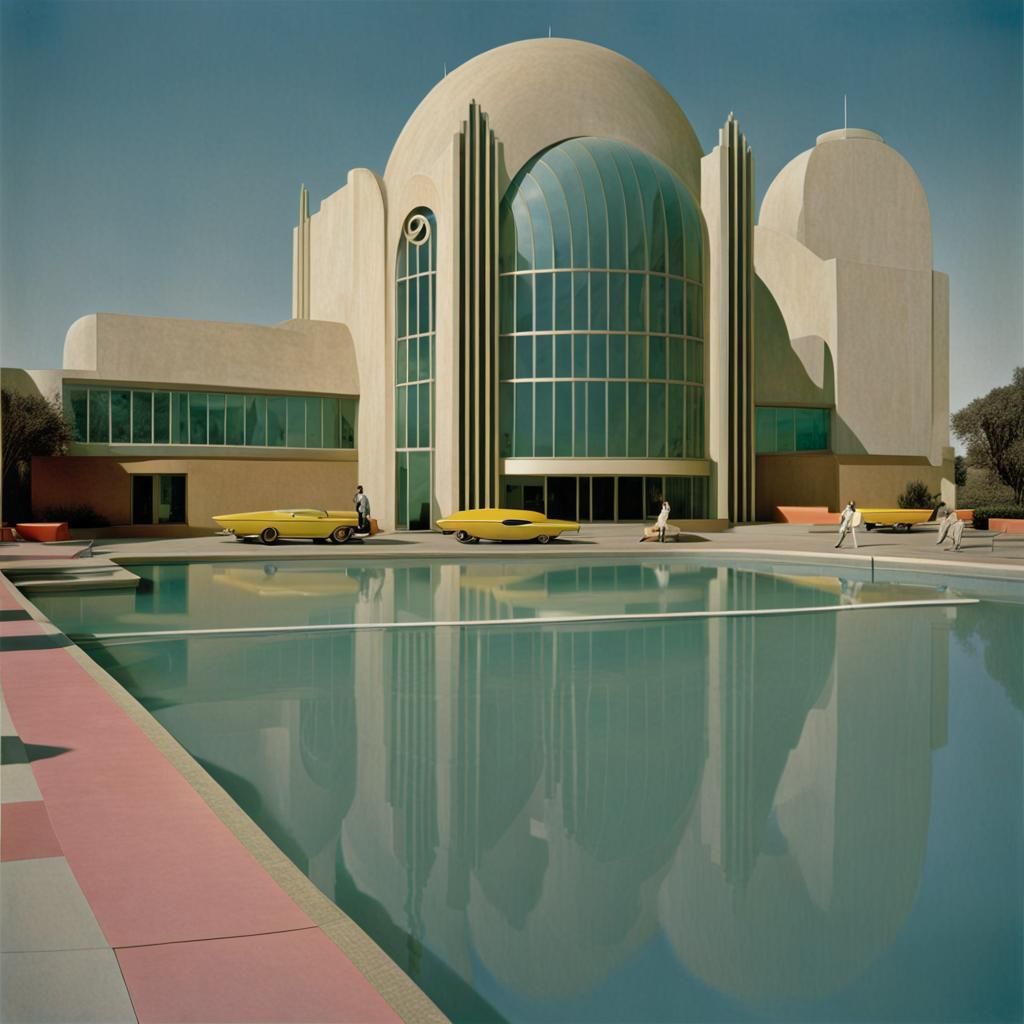 Futuristic Art Deco Metropolis: Epic Modernism