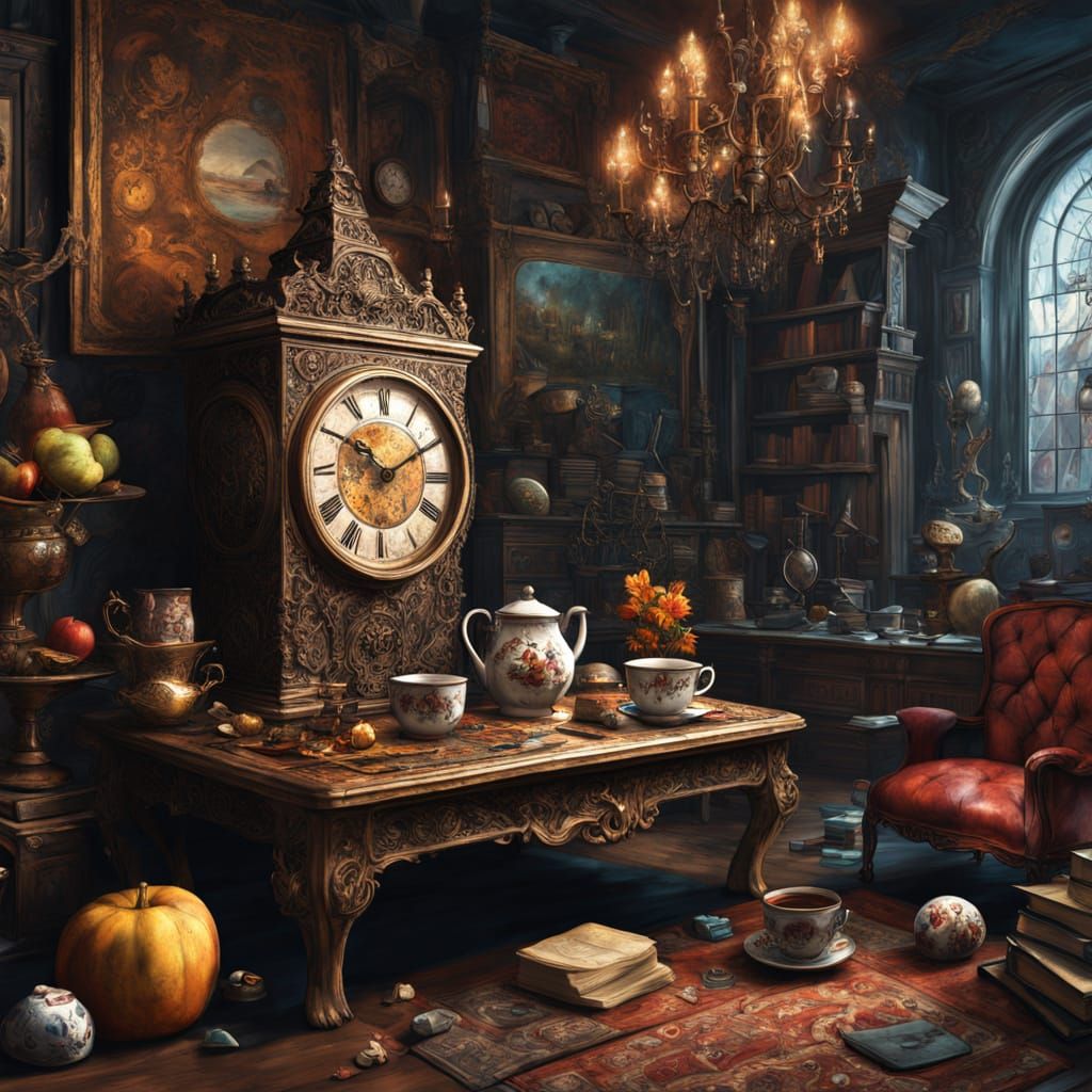 Surreal Antique Still Life in Dutch Master Style with Touch ...