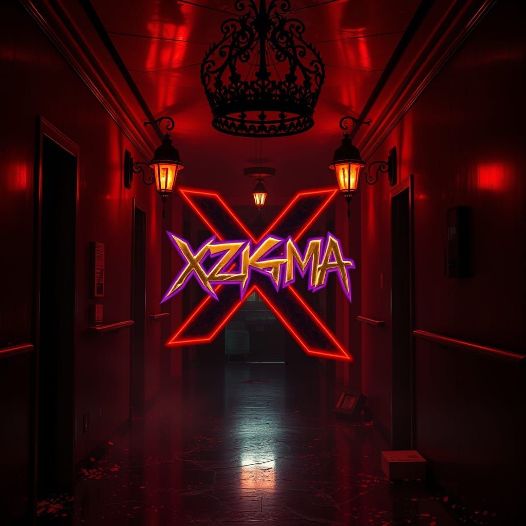 Gothic Horror Scene in Abandoned Hospital