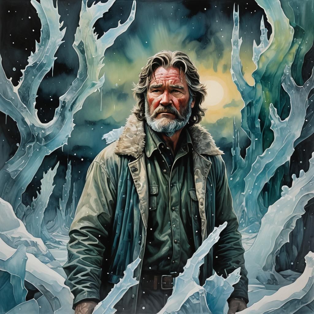Eldritch Horror: Kurt Russel in Arctic Landscape