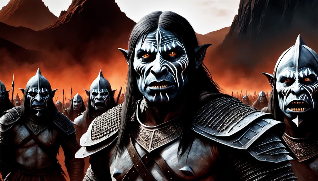 Detailed Portrait of an Uruk-Hai from Lord of the Rings