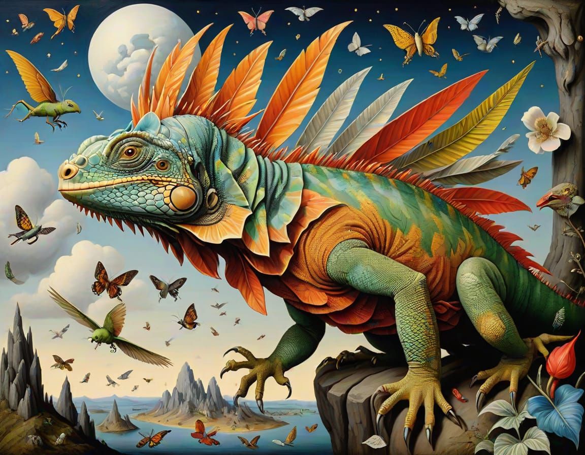 Ascent to Star-Stained Heights: Renaissance Oil Painting