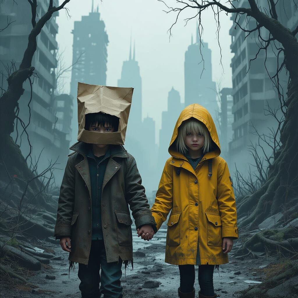 Children in Post-Apocalyptic Forest City