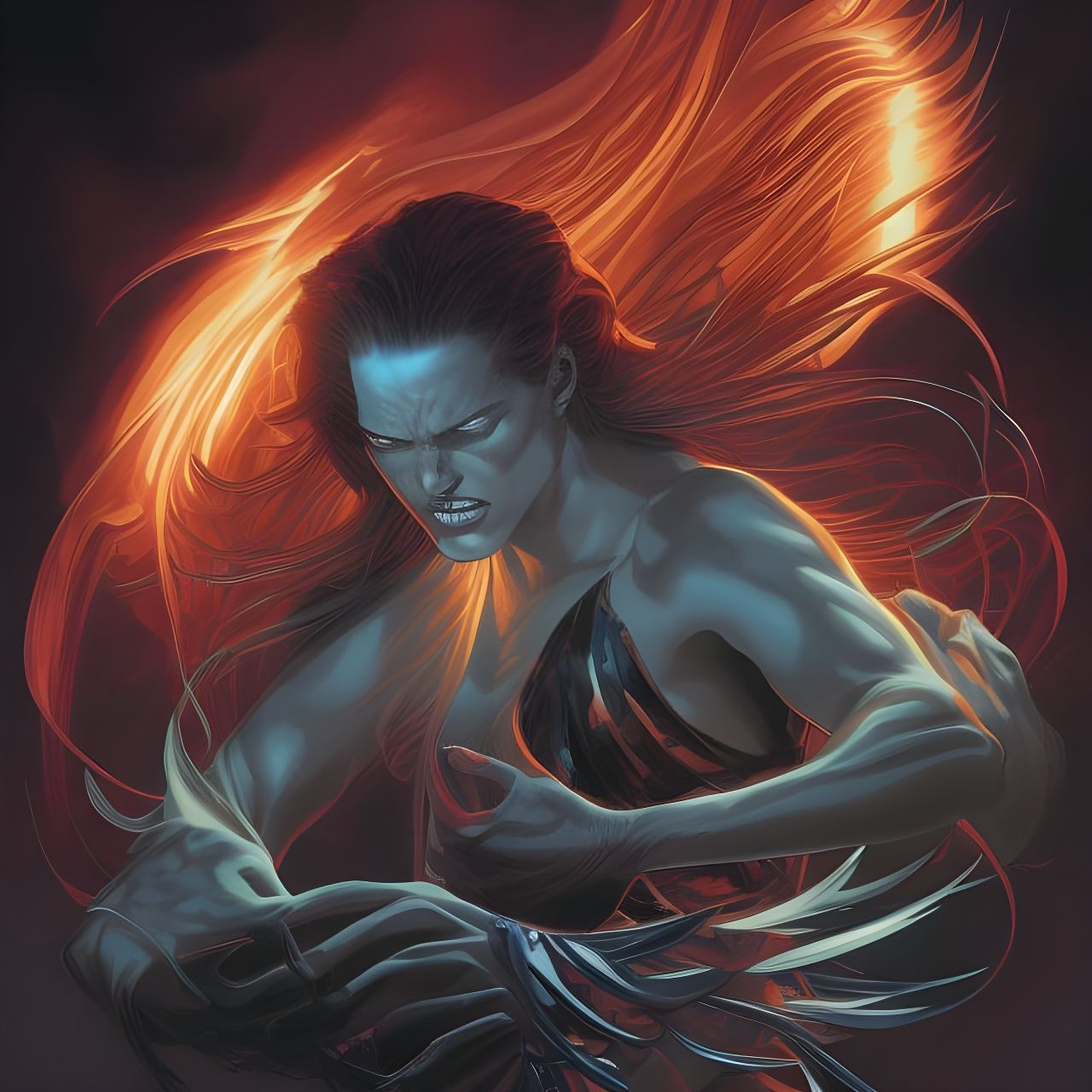 Phoenix Force Comic Book Art