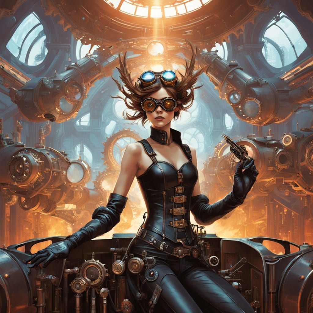 Steampunk Phoenix Rises Above Virtual Reality Player