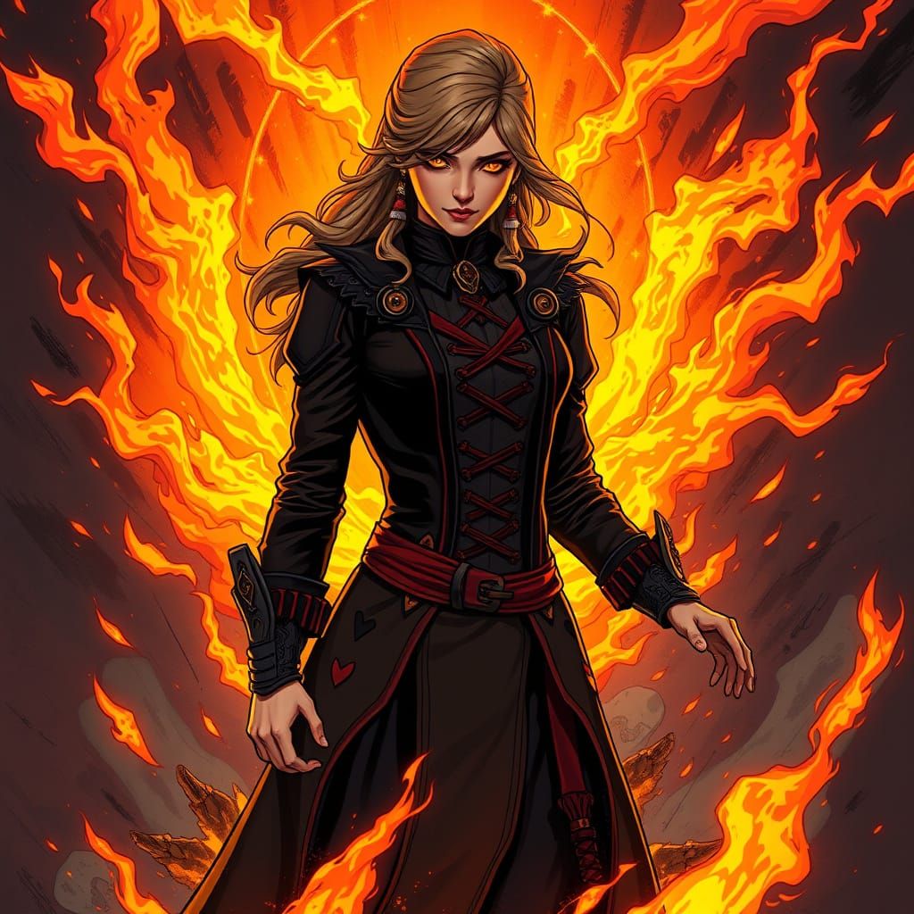 Fiery Anna Unleashes Inferno Power