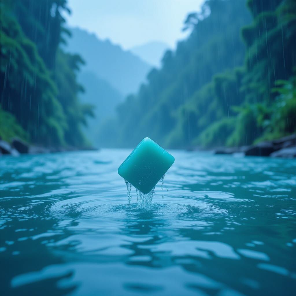 Cyan Jade Falls into River in Heavy Rain
