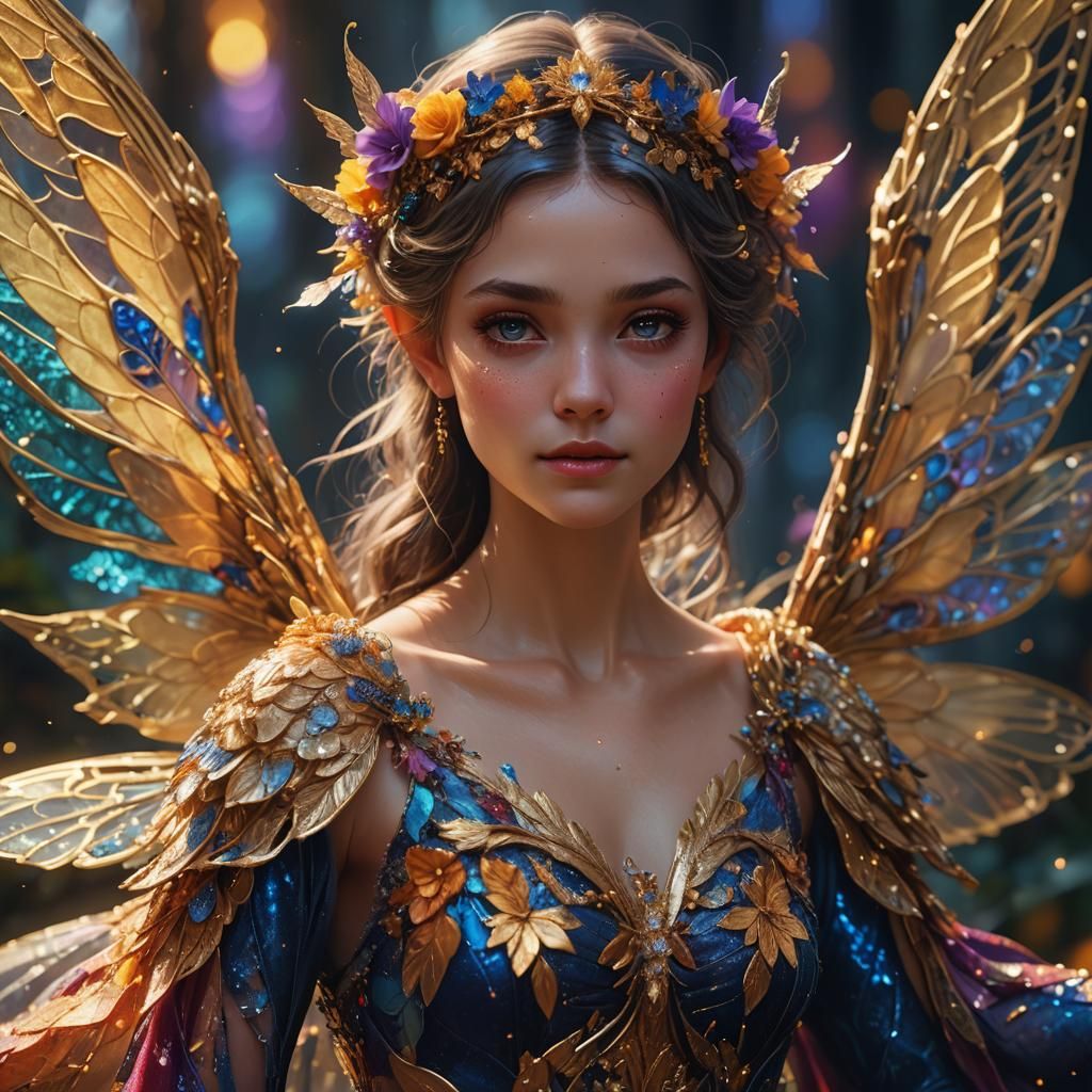 Enchanting Fairy Portrait in Fantasy Concept Art