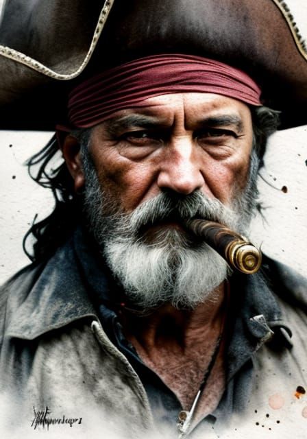 Stern Ship Captain with Calloused Hands