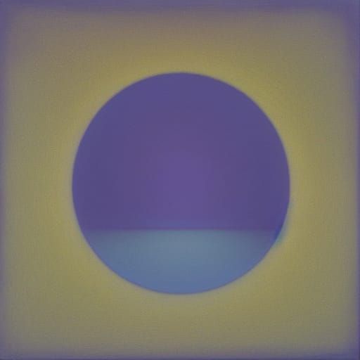 Squaring a Circle: Minimalist Cosmic Mixed Media Art